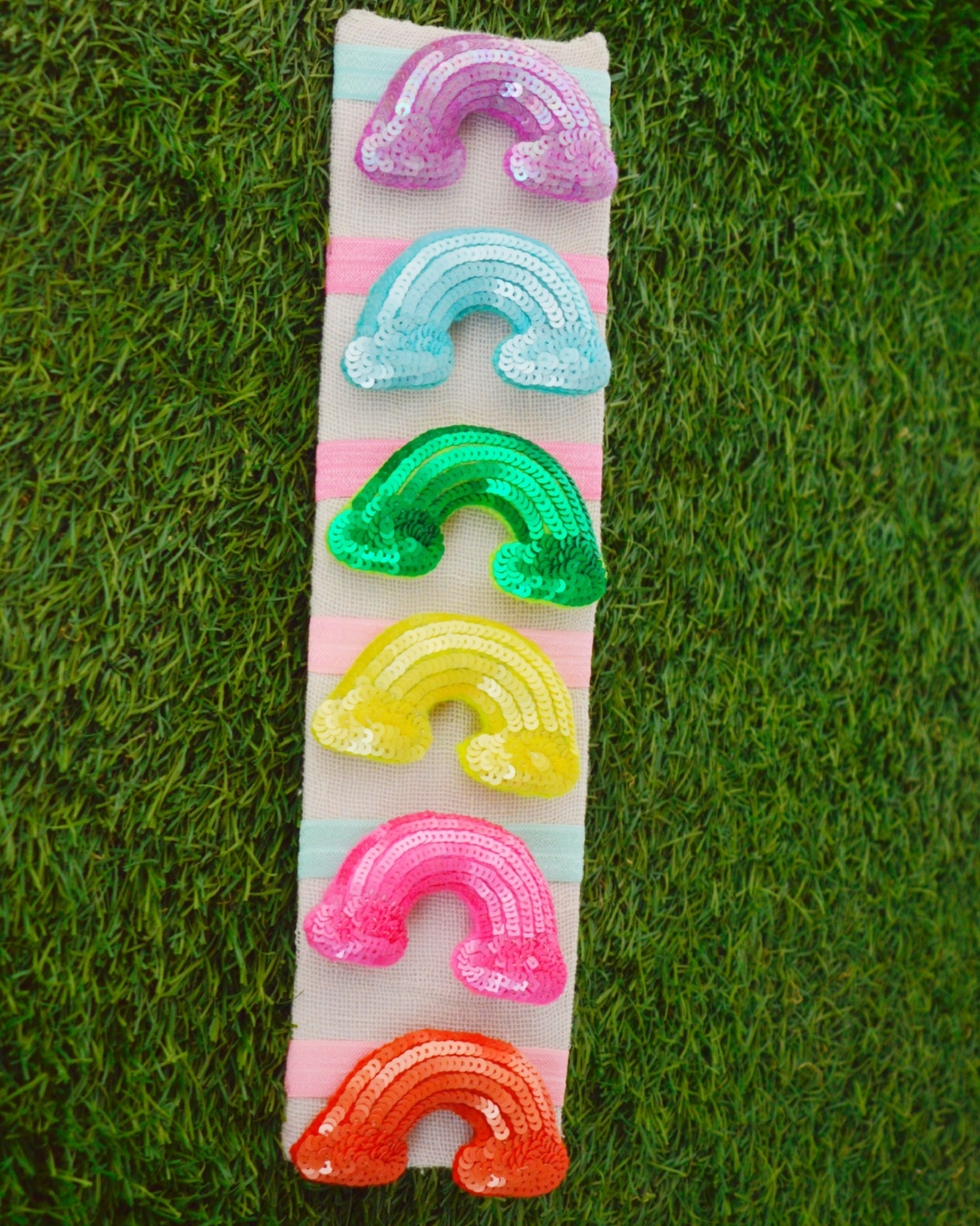 Rainbow Hair Ties (Set Of 6)