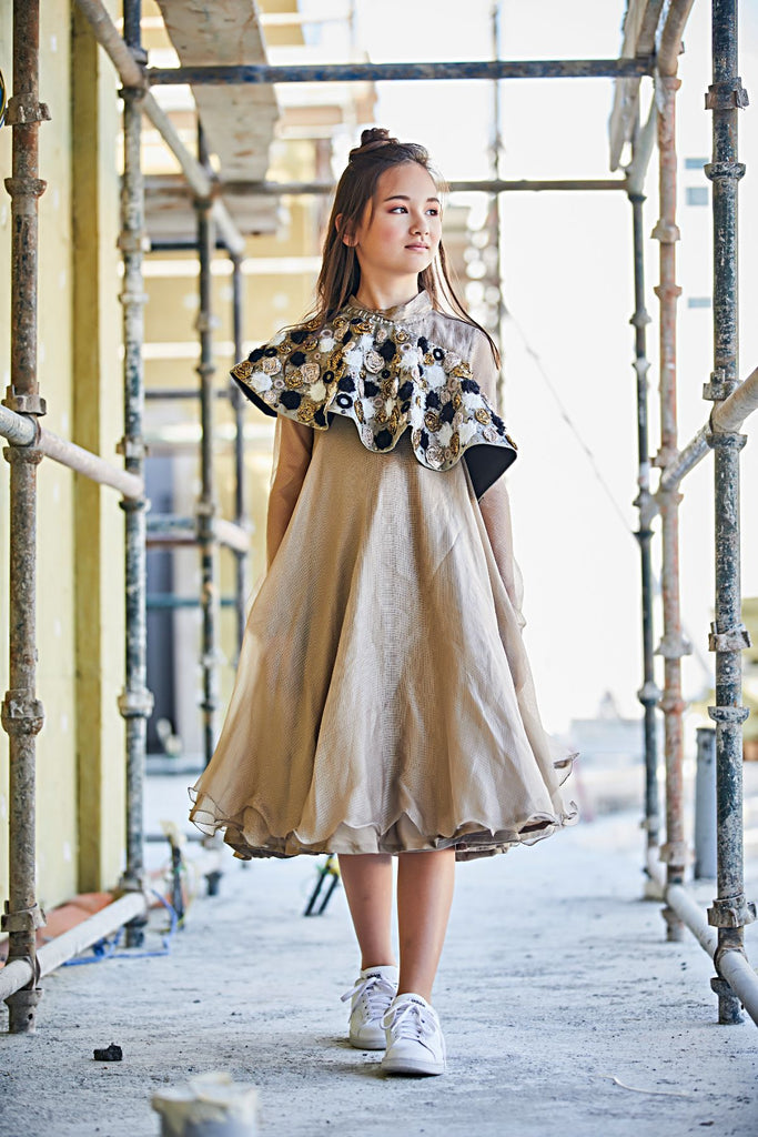 total 7,5 miter Tussar Pure Silk Fabric Dress Material