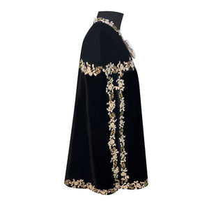 The Floral Velvet Cape