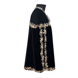 The Floral Velvet Cape