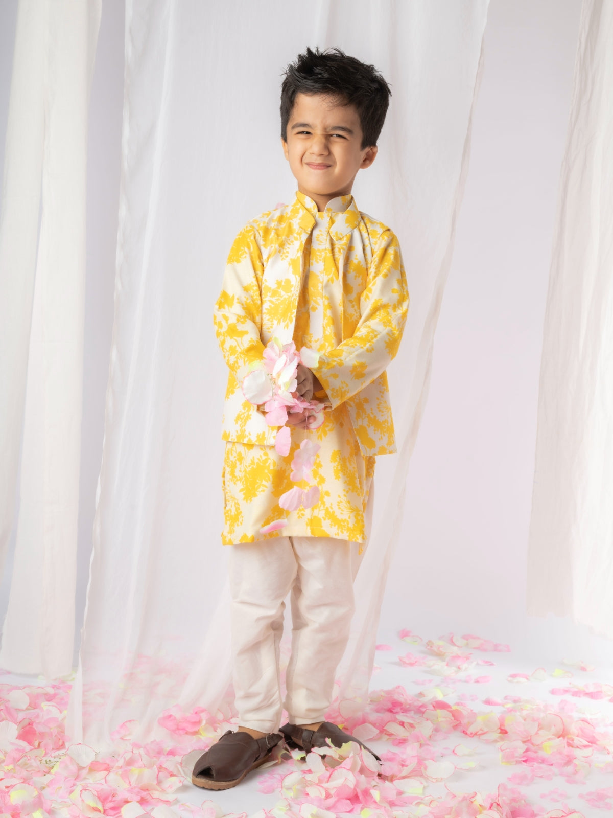 Yellow Kurta Churidar