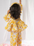 Yellow Printed Pant Set