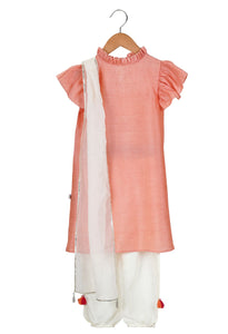 Blush Mirrorwork Kurta Set