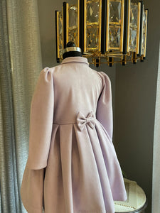 Suede Velvet Coat Lilac