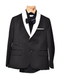 BLACK TUX WITH WHITE COLLAR